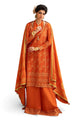 3 Piece Zari & Sequins Embroidered Lawn Suit With Gold & Lacquer Printed Dupatta