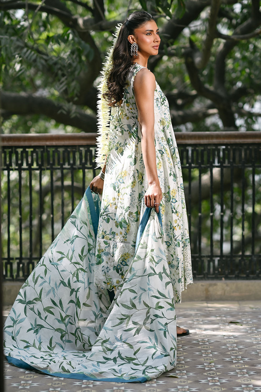 3 Piece Embroidered Printed Lawn Suit With Lawn Dupatta