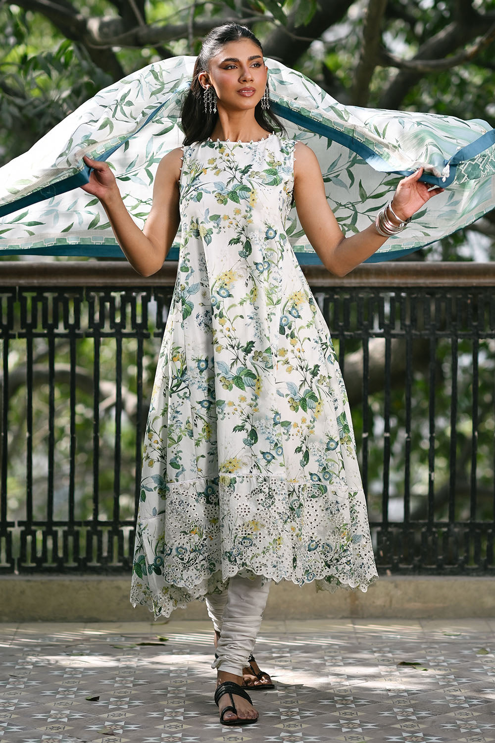 3 Piece Embroidered Printed Lawn Suit With Lawn Dupatta