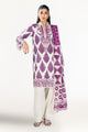 3 Piece Printed Lawn Suit With Embroidered Organza Border