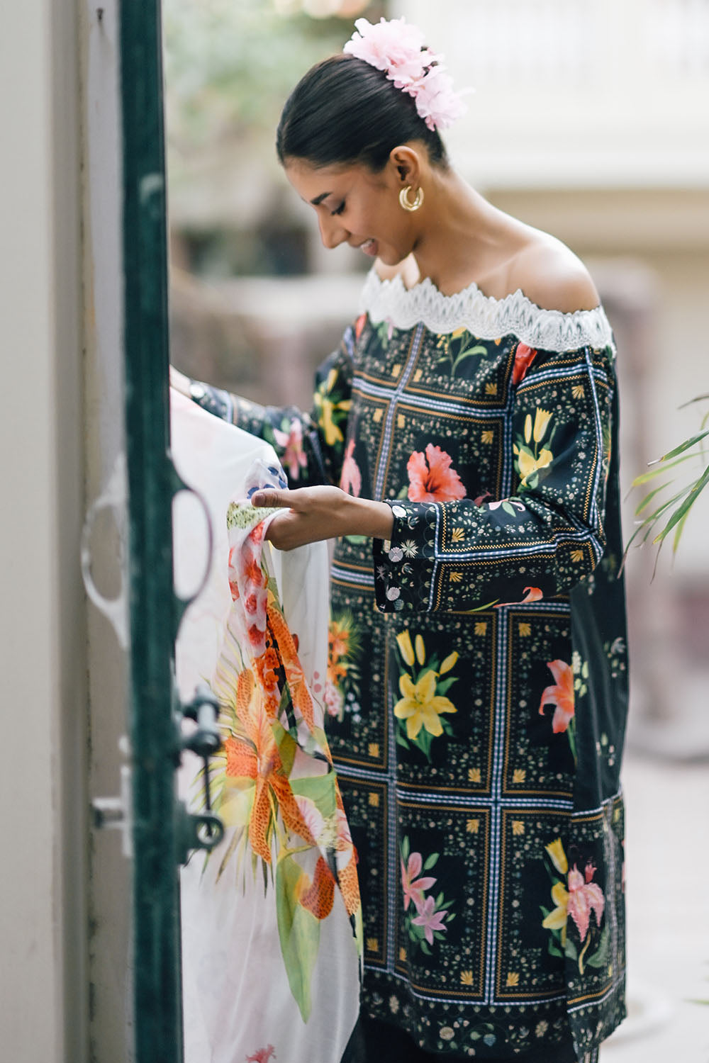 3 Piece Printed Lawn Suit With Embroidered Border