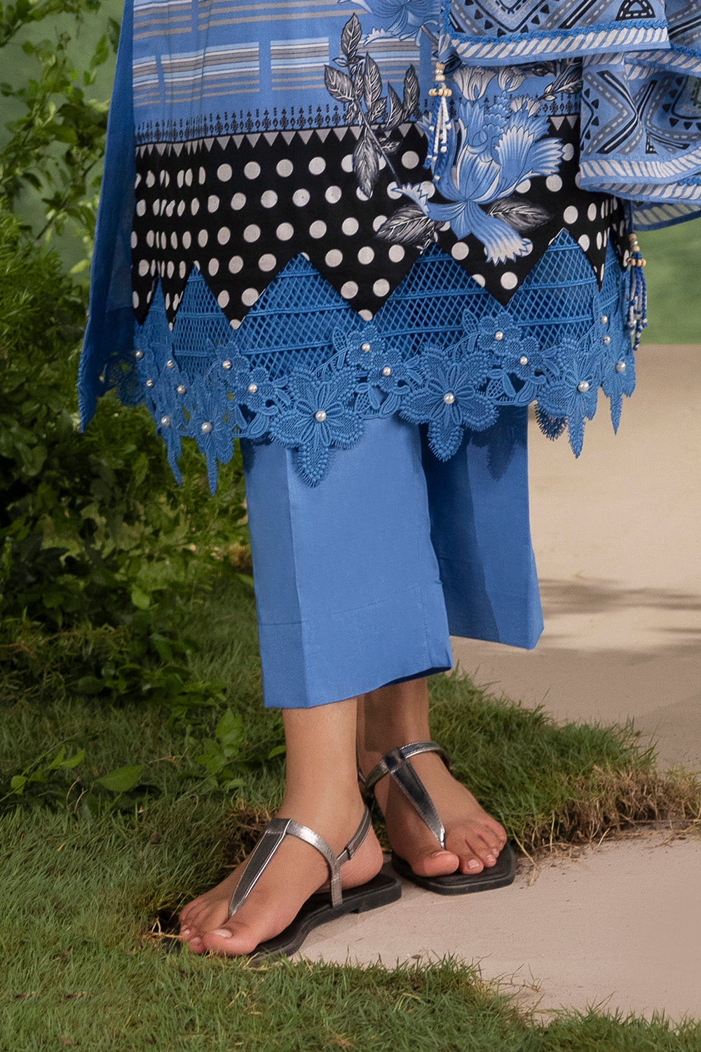 3 Piece Printed Cotton Suit with Printed Lawn Dupatta