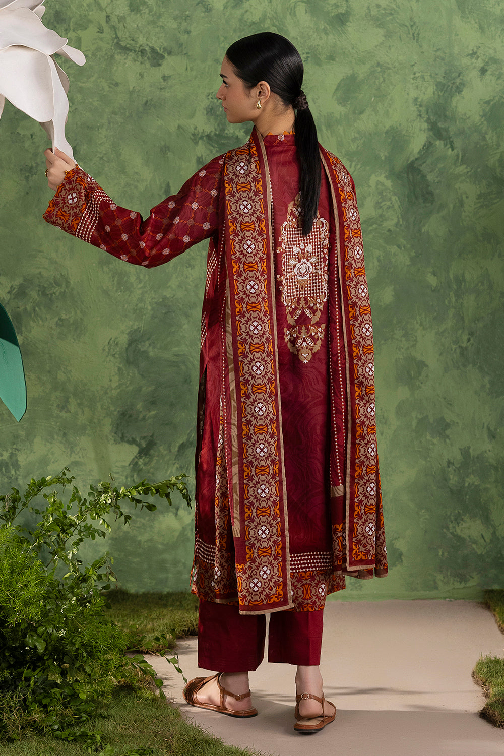 3 Piece Printed Cotton Suit with Printed Lawn Dupatta