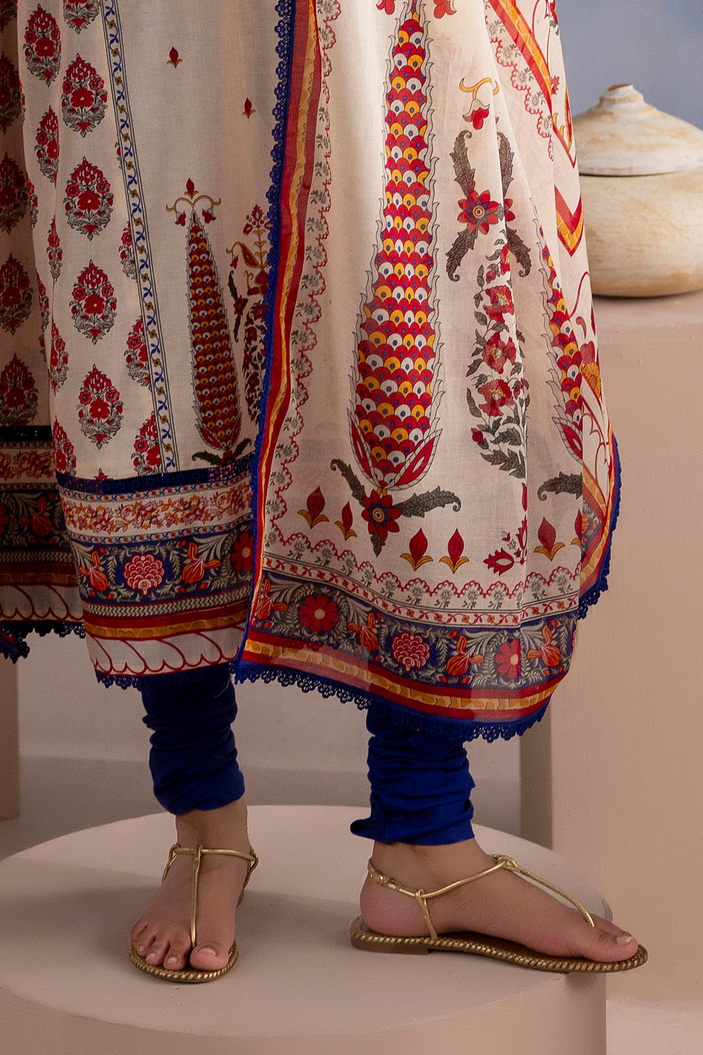 3 Piece Printed Cotton Suit with Printed Lawn Dupatta