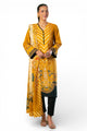 3 Piece Printed Cross Hatch Suit with Lawn Dupatta
