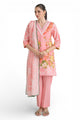 3 Piece Printed Dobby Suit With Printed Lawn Dupatta And Dyed Trouser