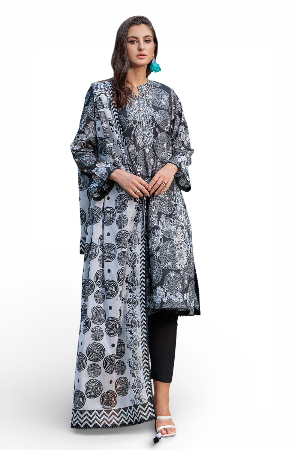 3 Piece Printed Lawn Suit