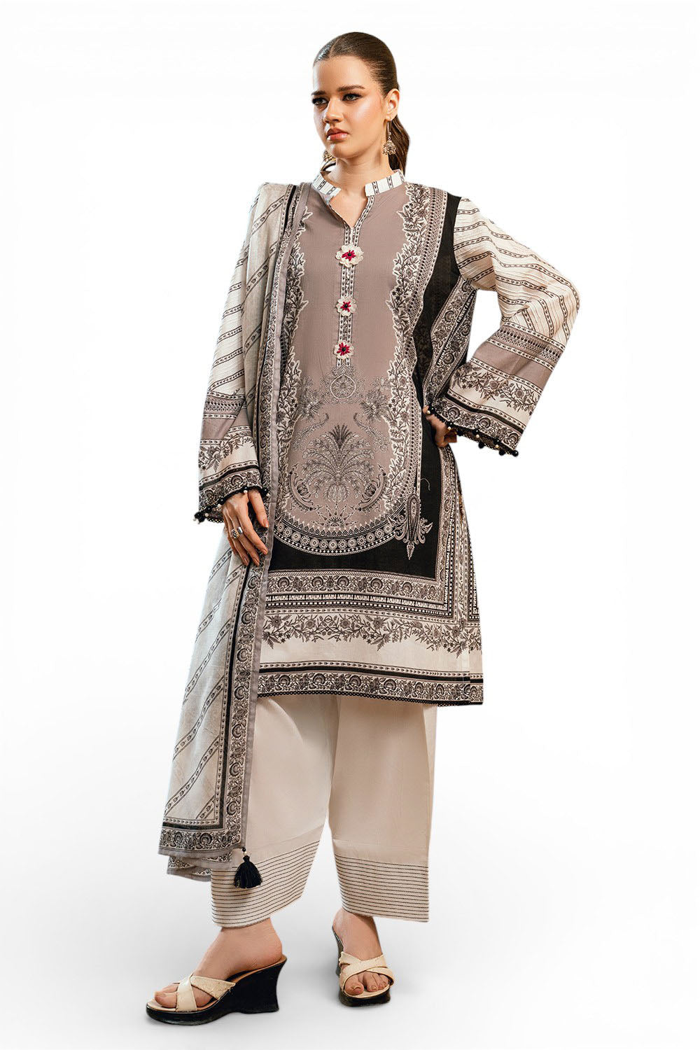 3 Piece Printed Lawn Suit