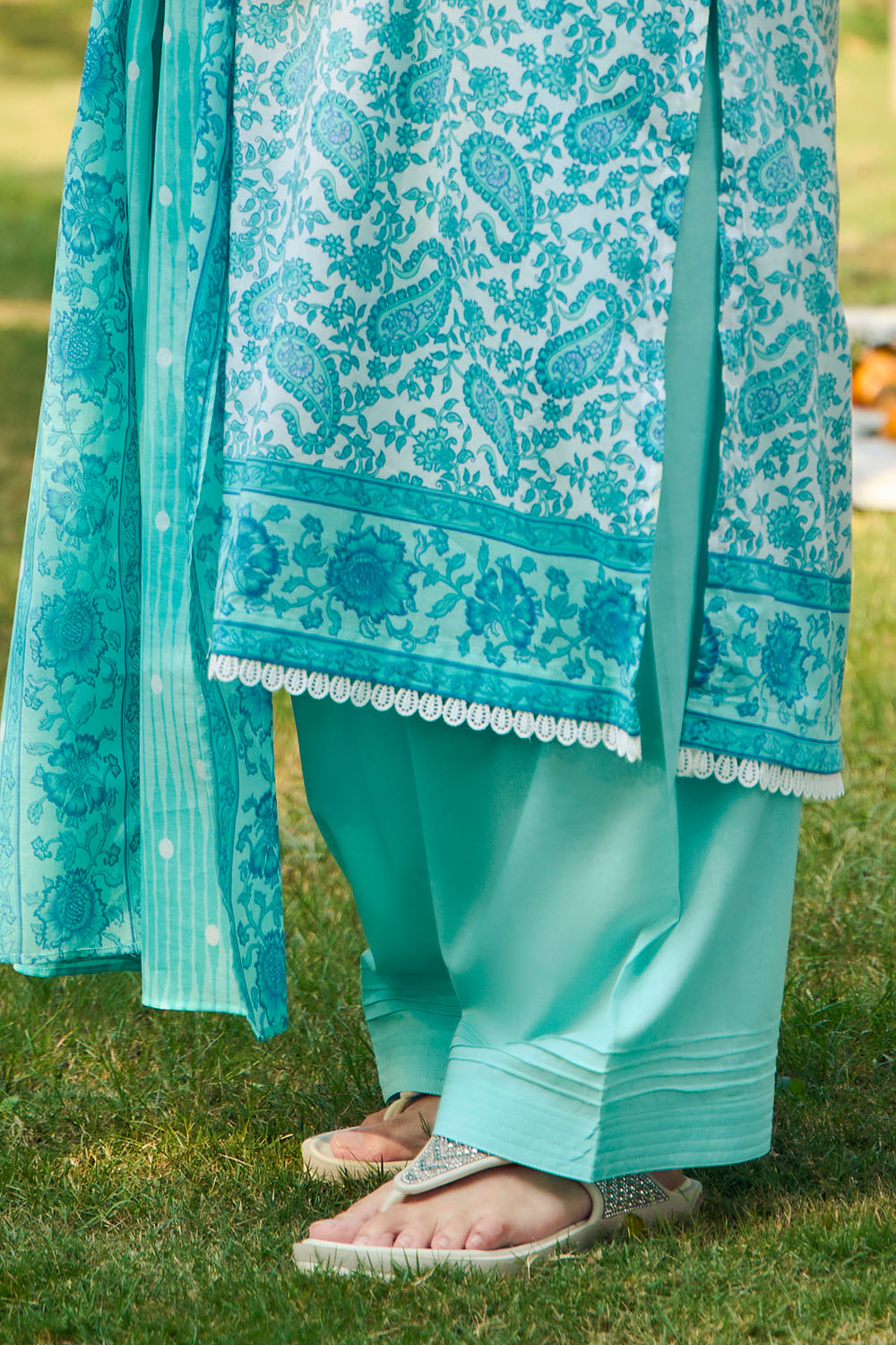 3 Piece Printed Lawn Suit with Dupatta
