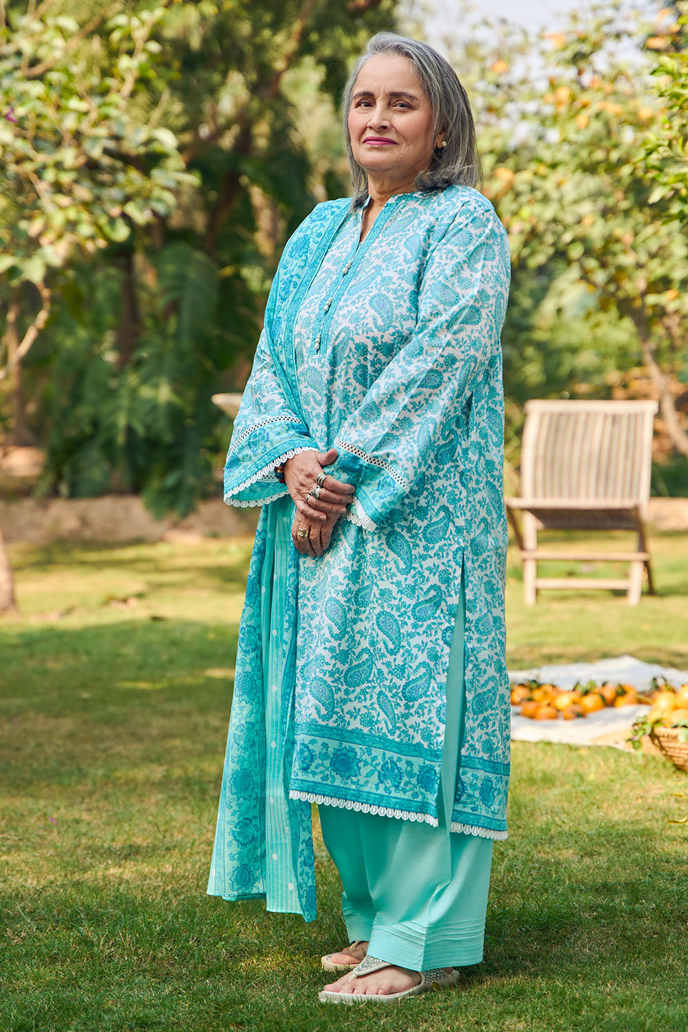 3 Piece Printed Lawn Suit with Dupatta