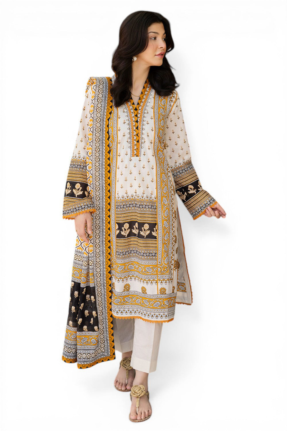 3 Piece Printed Lawn Suit