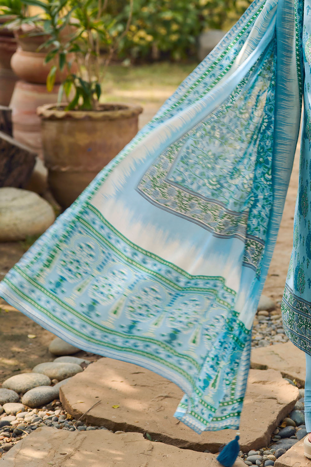 3 Piece Printed Lawn Suit With Dupatta