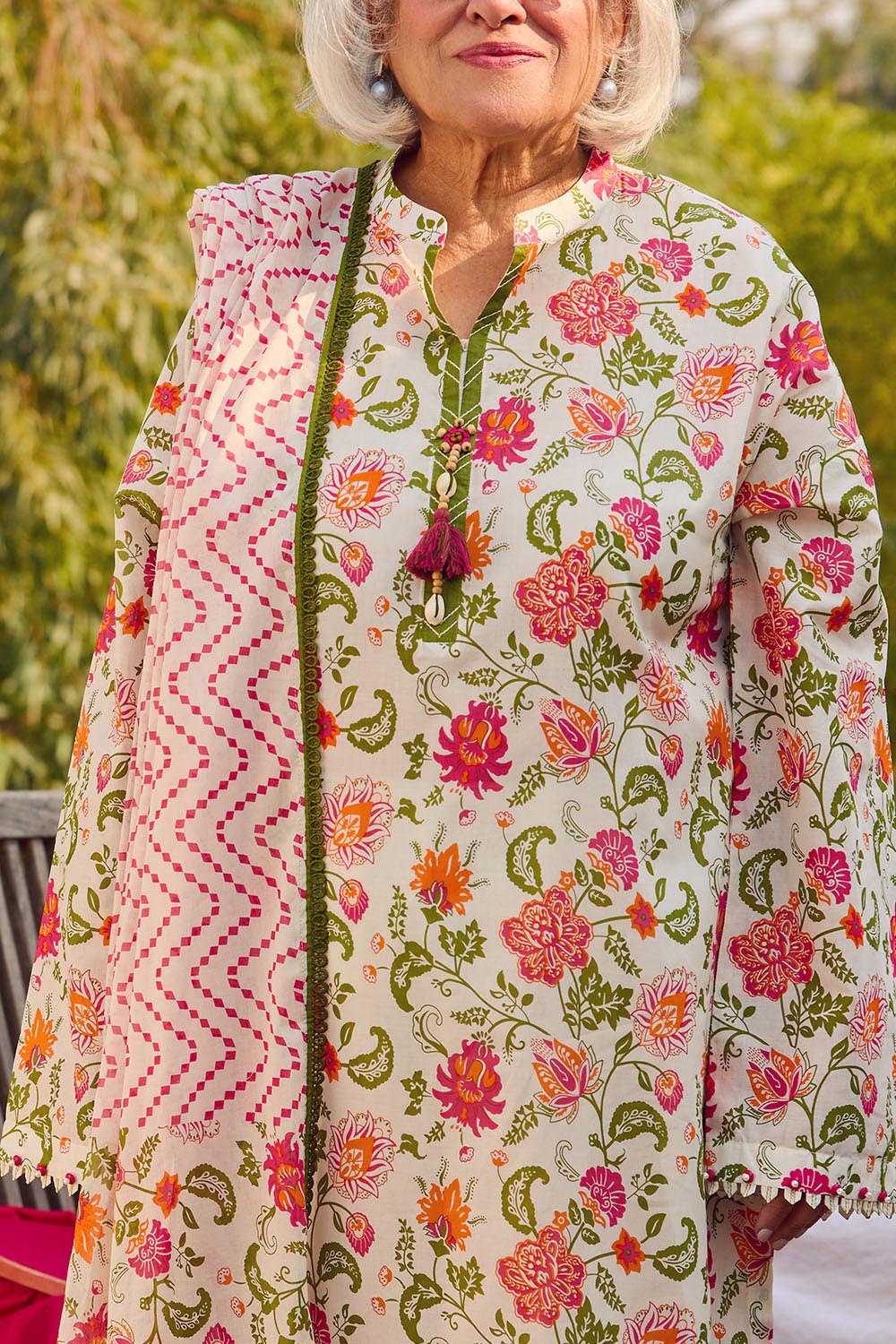 3 Piece Printed Lawn Suit With Dupatta