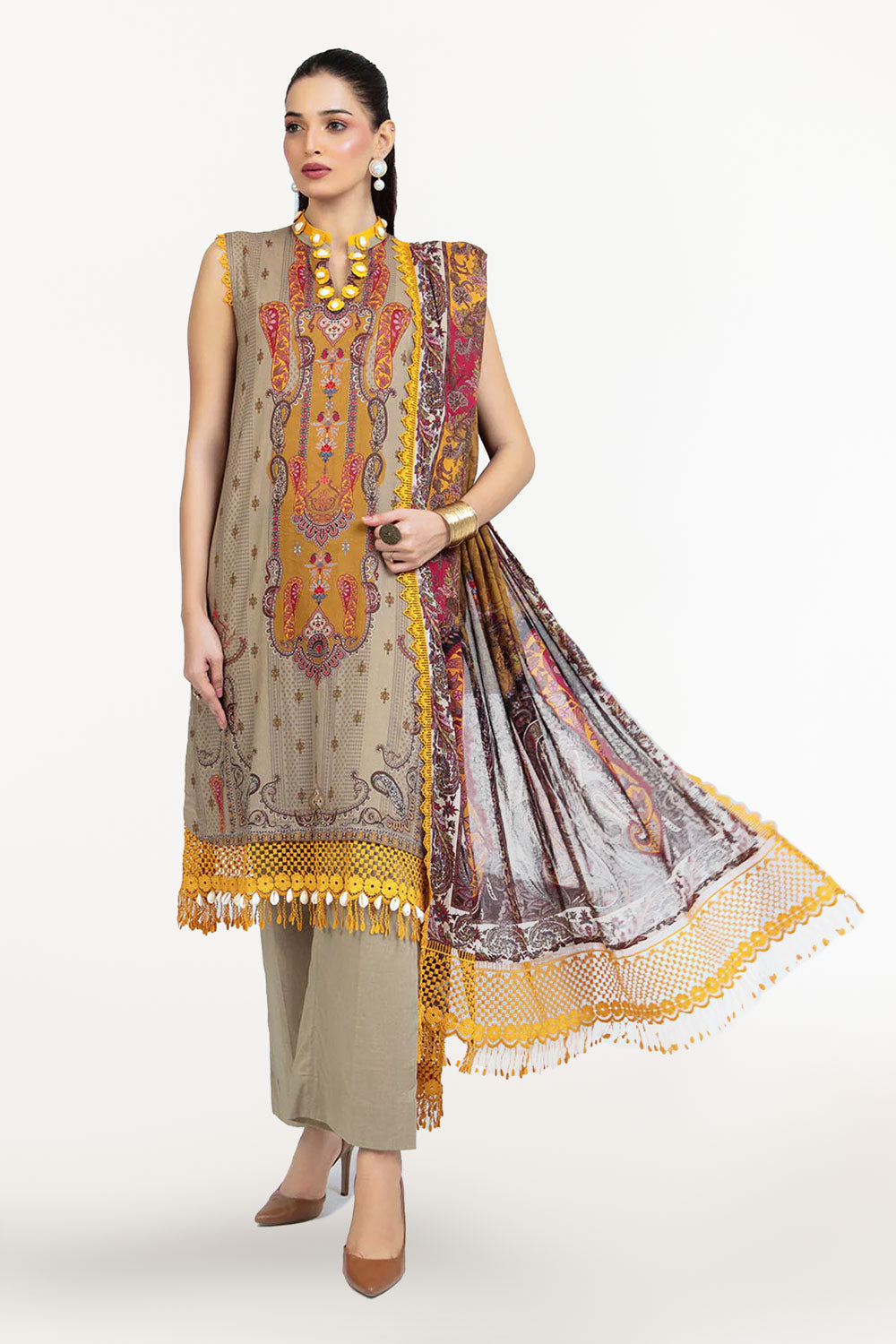 3 Piece Printed Lawn Suit