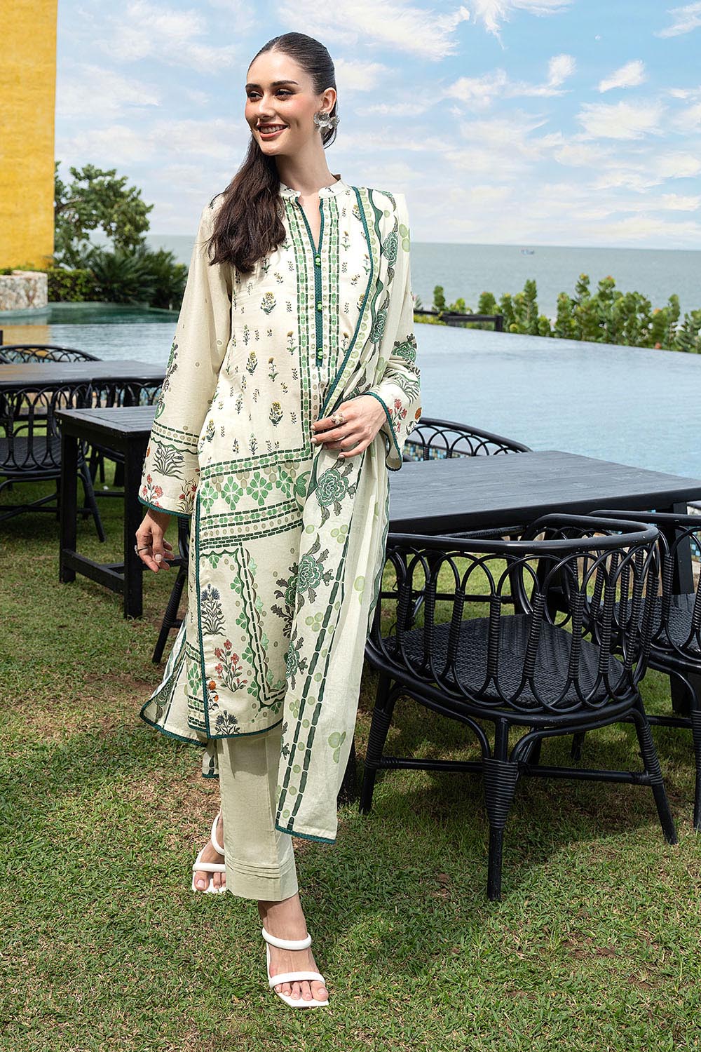 3 Piece Printed Lawn Suit