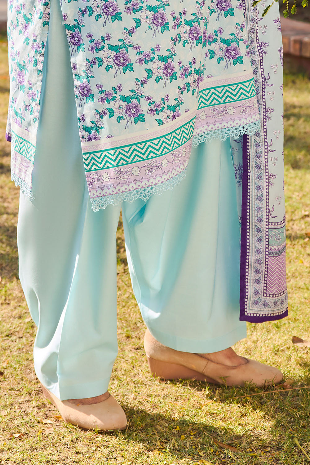 3 Piece Printed Lawn Suit With Dupatta