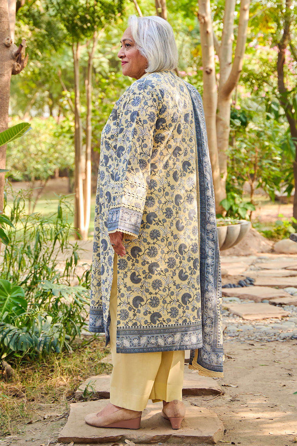 3 Piece Printed Lawn Suit With Dupatta