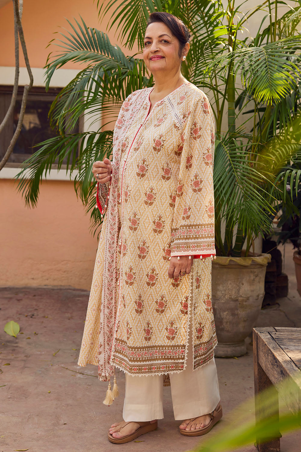 3 Piece Printed Lawn Suit with Dupatta