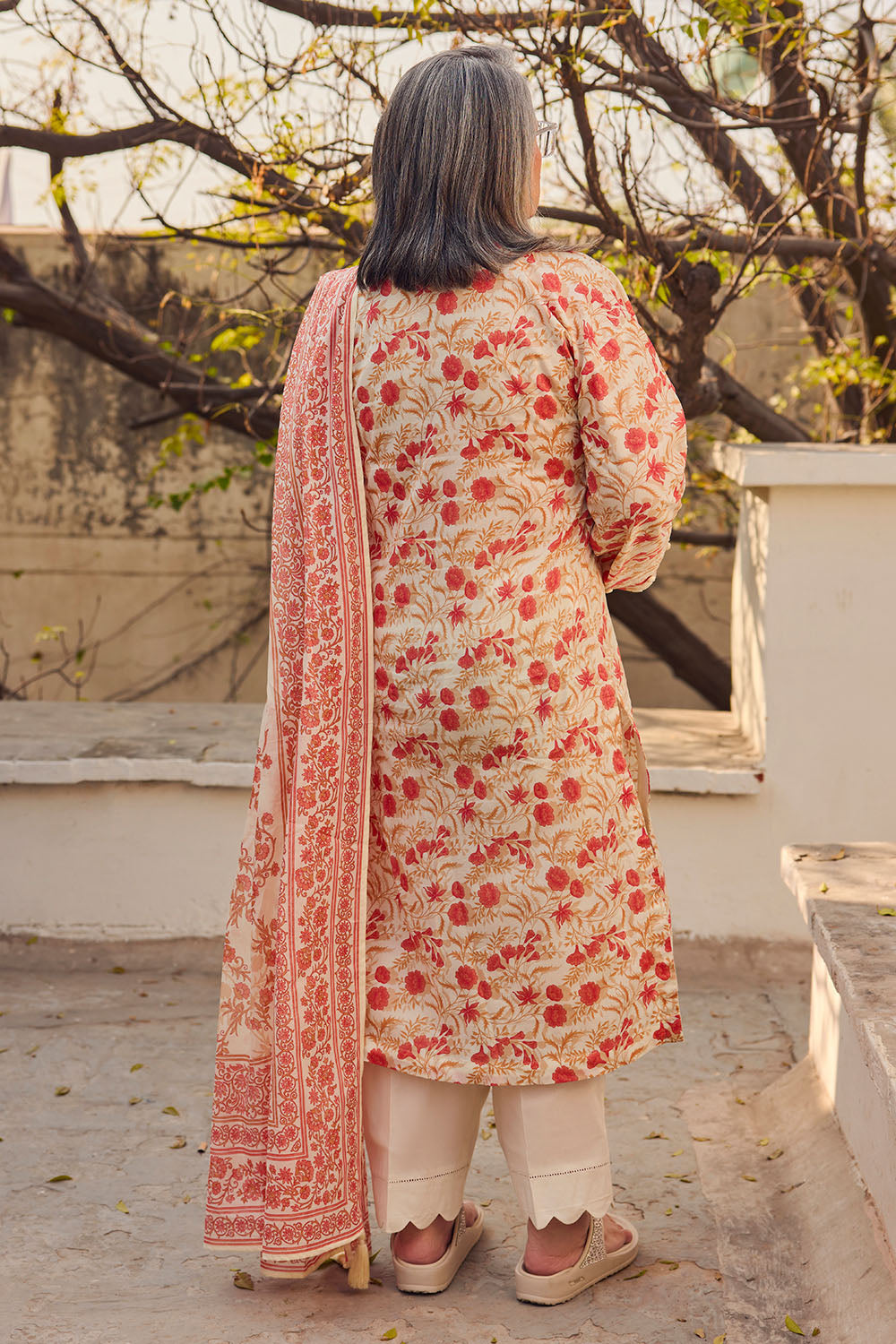 3 Piece Printed Lawn Suit with Dupatta