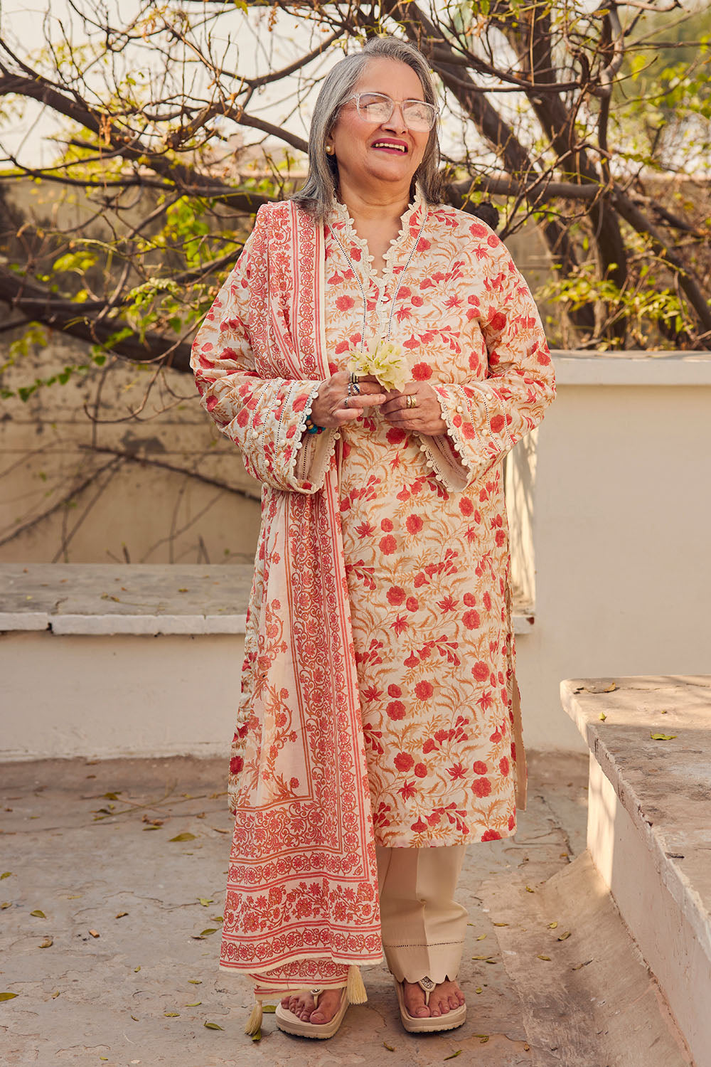 3 Piece Printed Lawn Suit with Dupatta