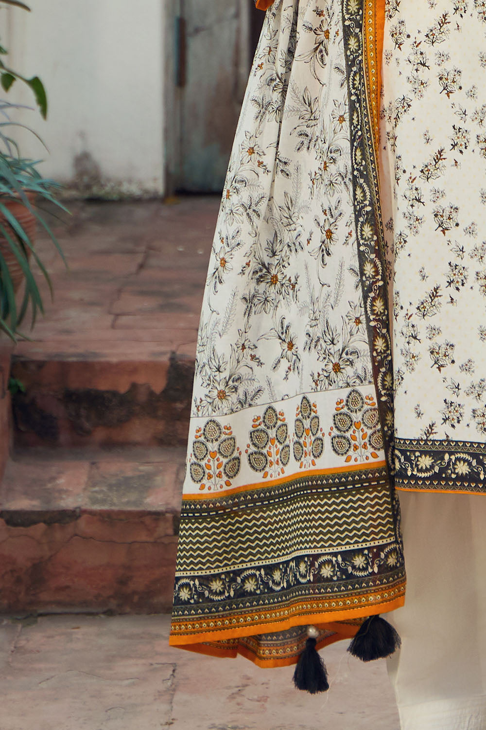 3 Piece Printed Lawn Suit with Dupatta
