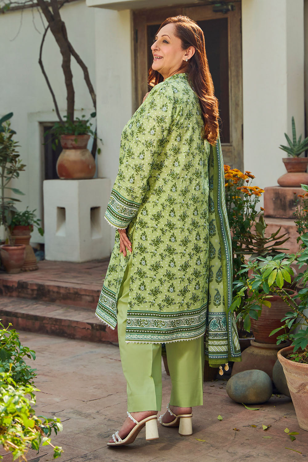 3 Piece Printed Lawn Suit with Dupatta