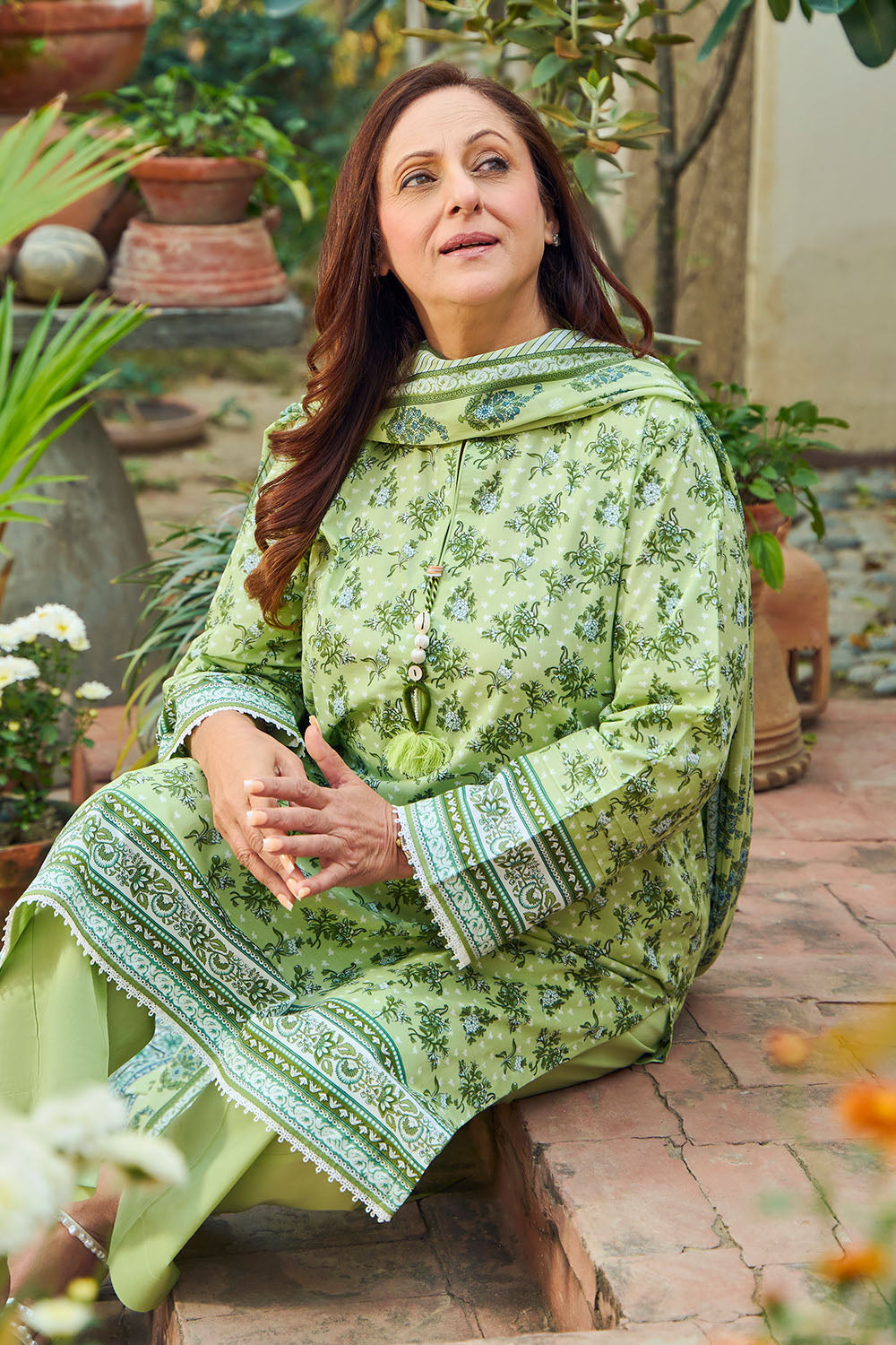 3 Piece Printed Lawn Suit with Dupatta