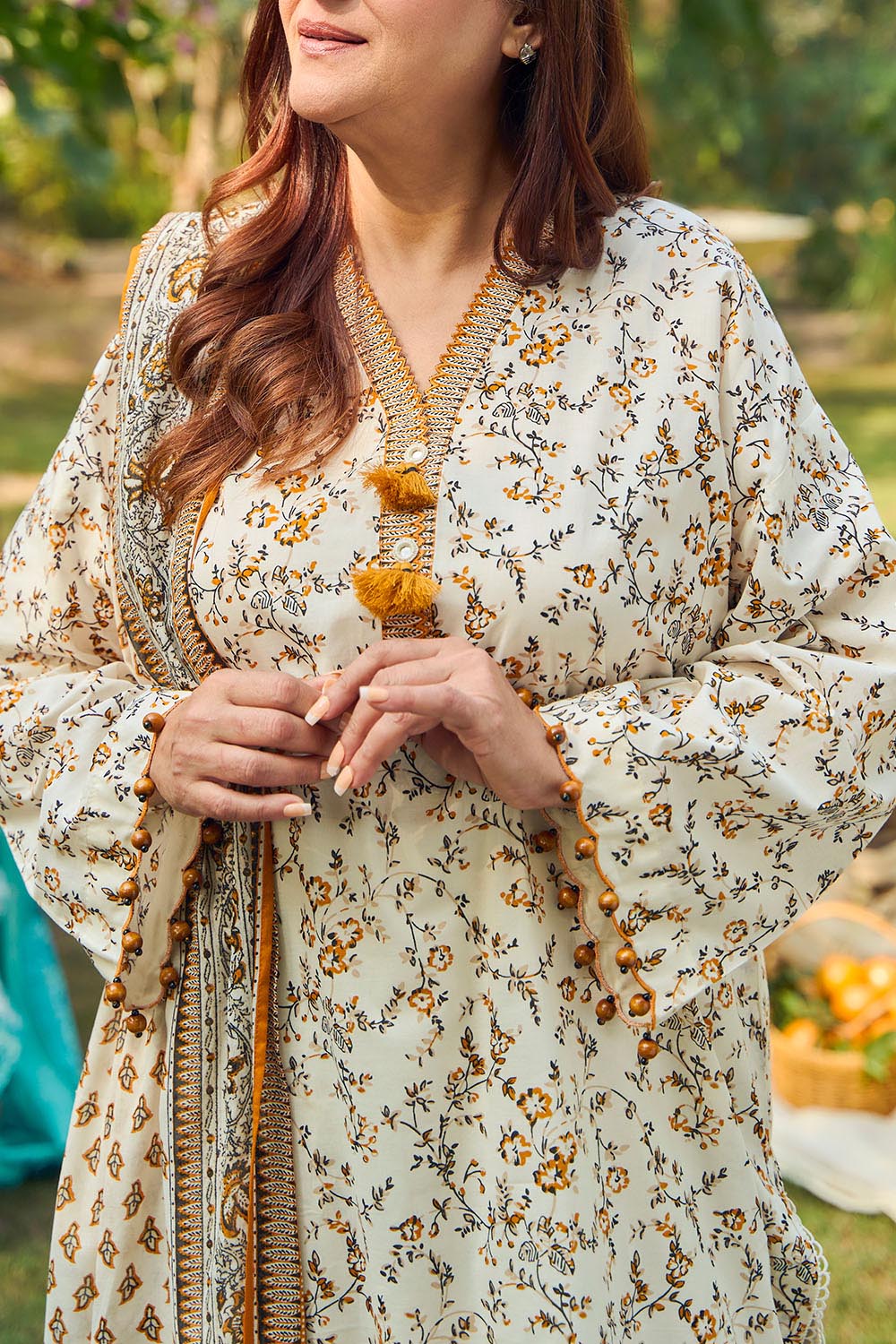 3 Piece Printed Lawn Suit with Dupatta