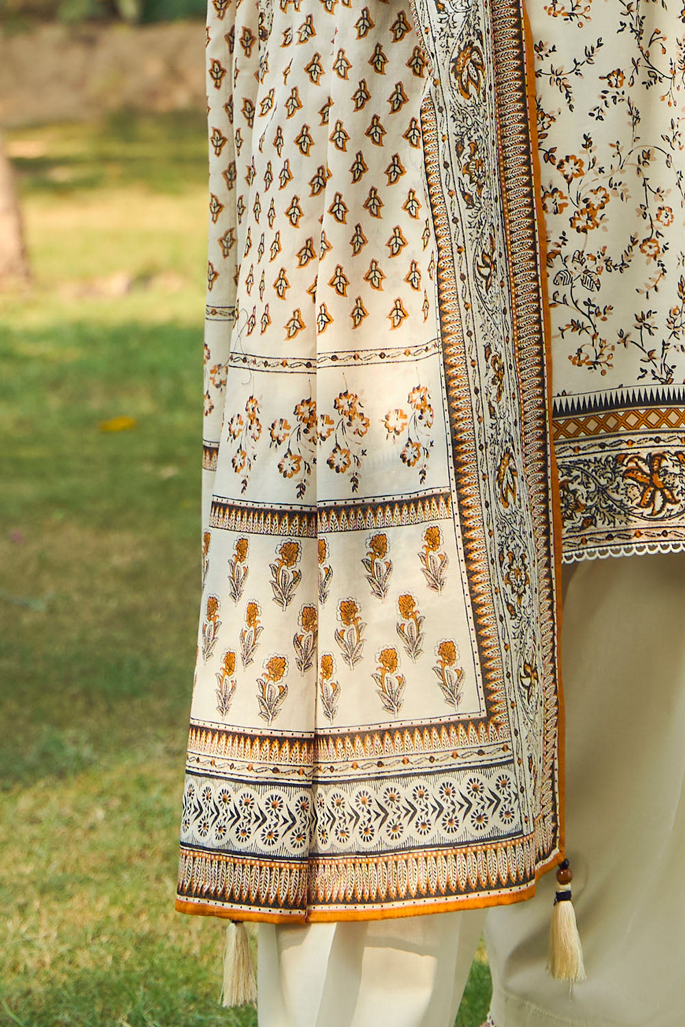 3 Piece Printed Lawn Suit with Dupatta