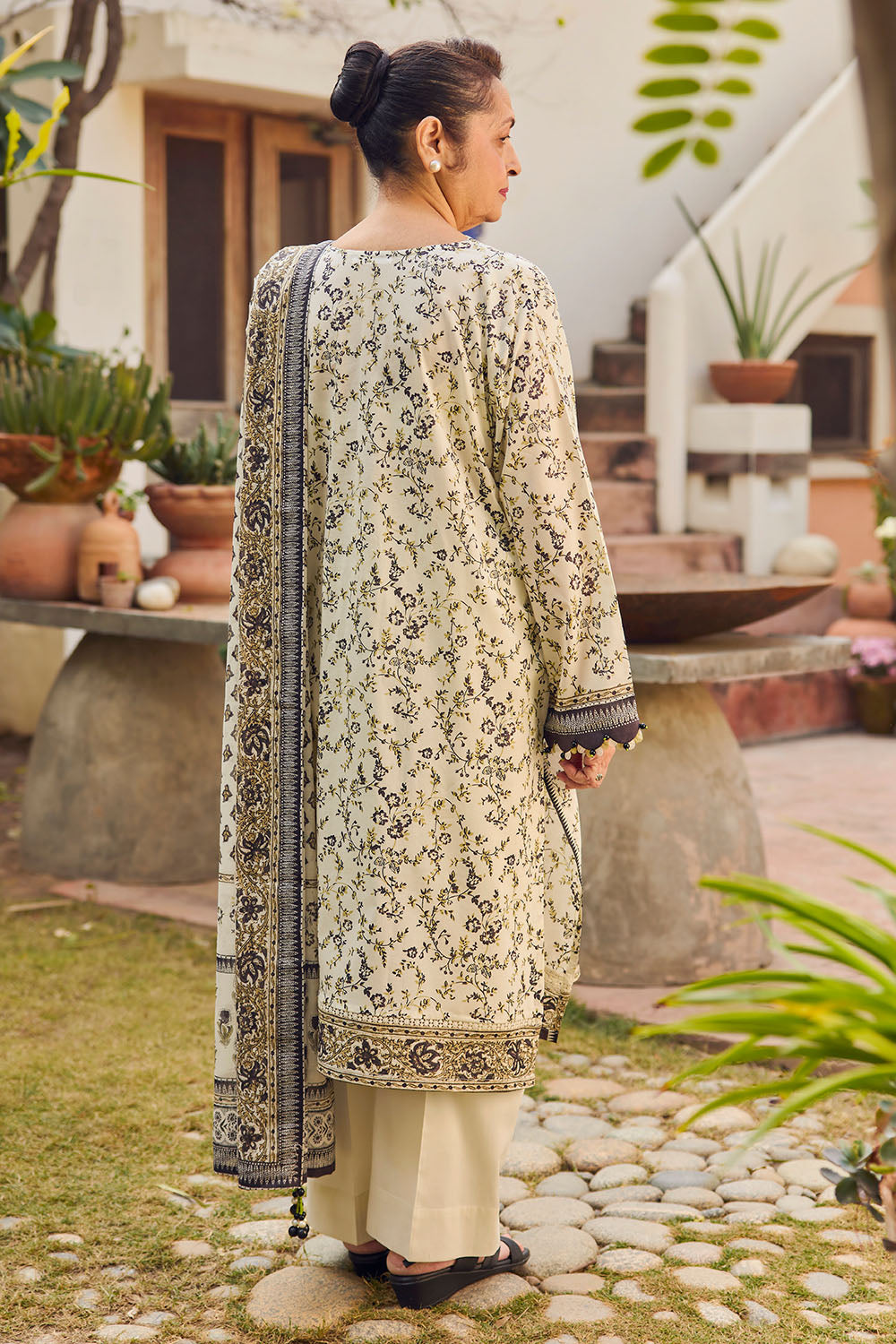 3 Piece Printed Lawn Suit With Dupatta