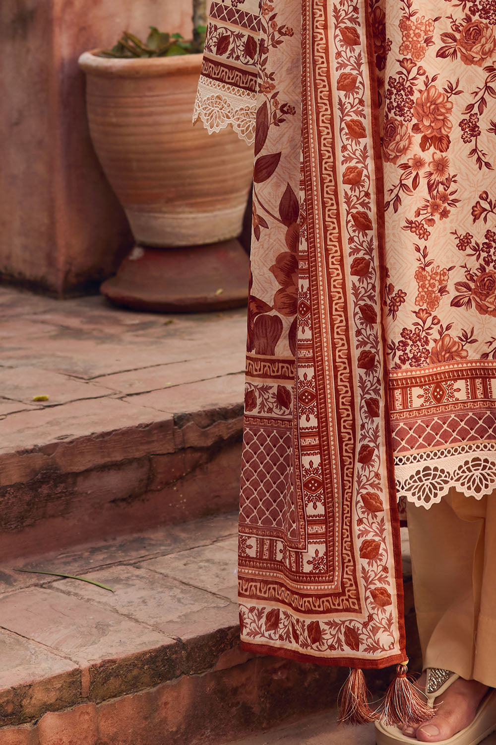 3 Piece Printed Lawn Suit with Dupatta