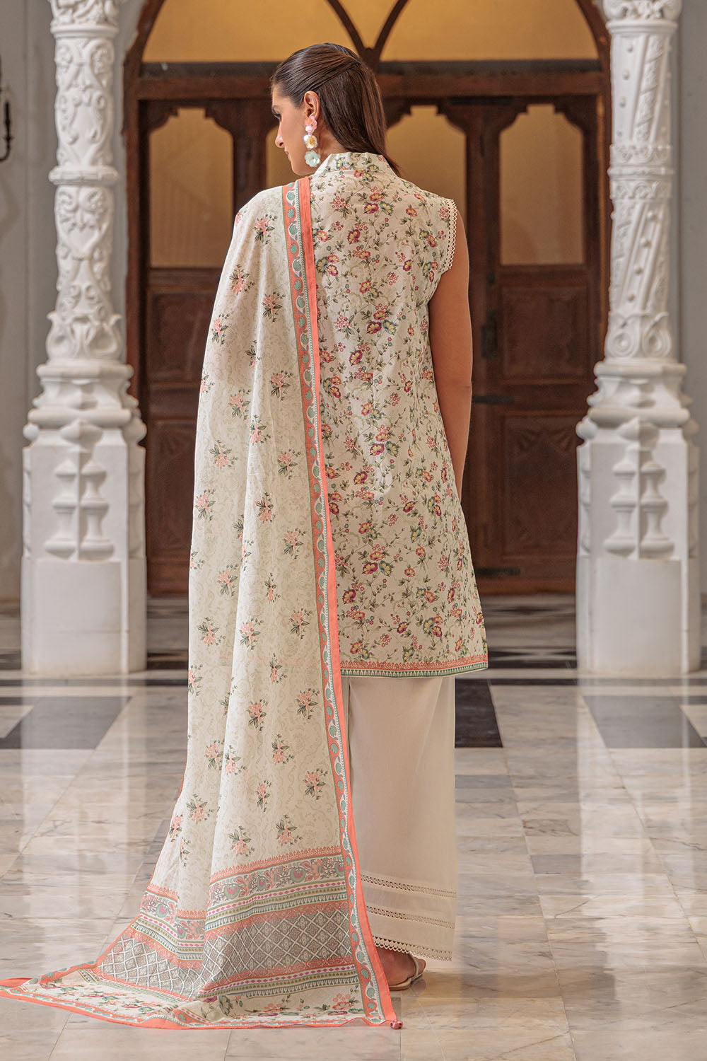 3 Piece Printed Lawn Suit and Dyed Trouser