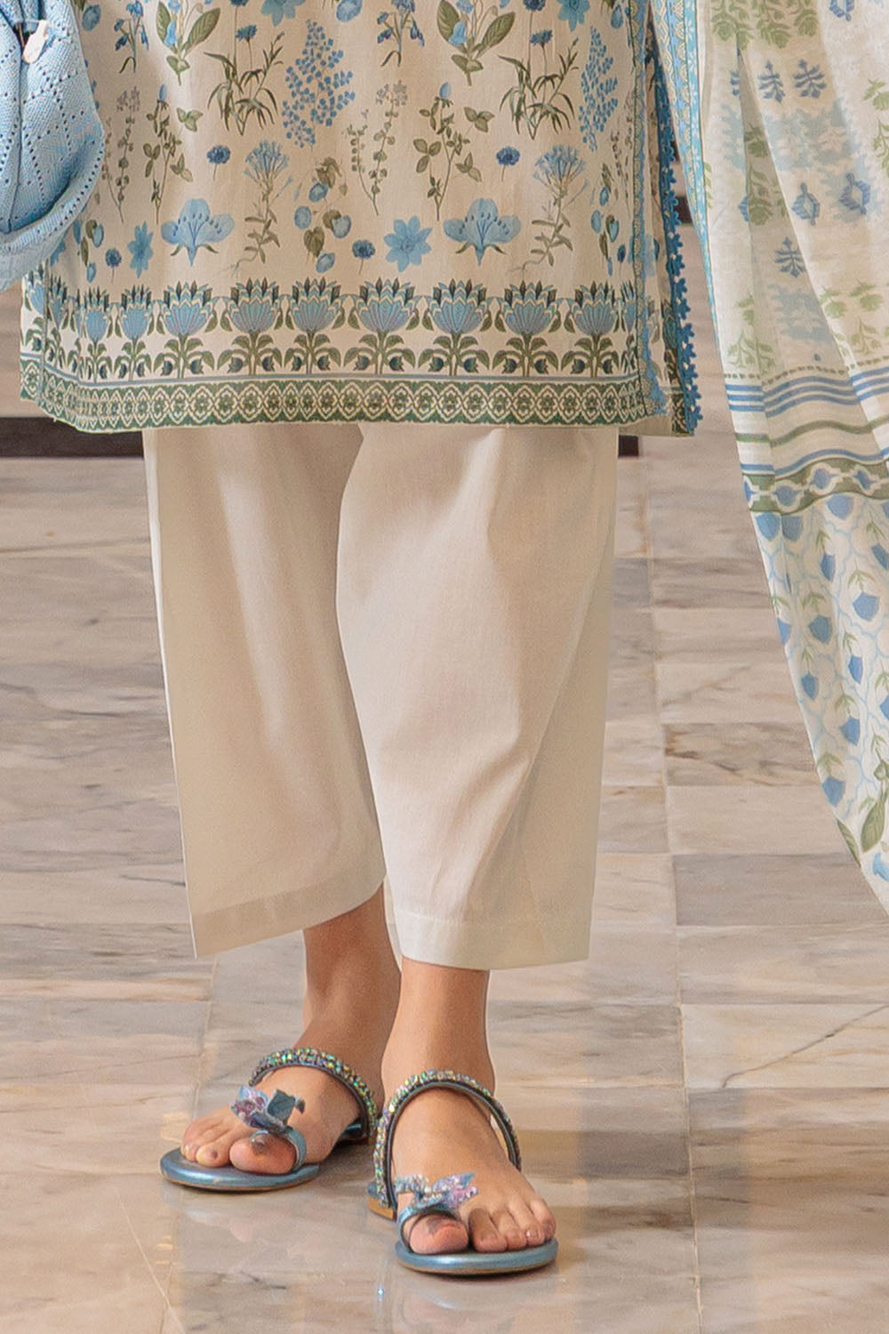 3 Piece Printed Lawn Suit and Dyed Trouser