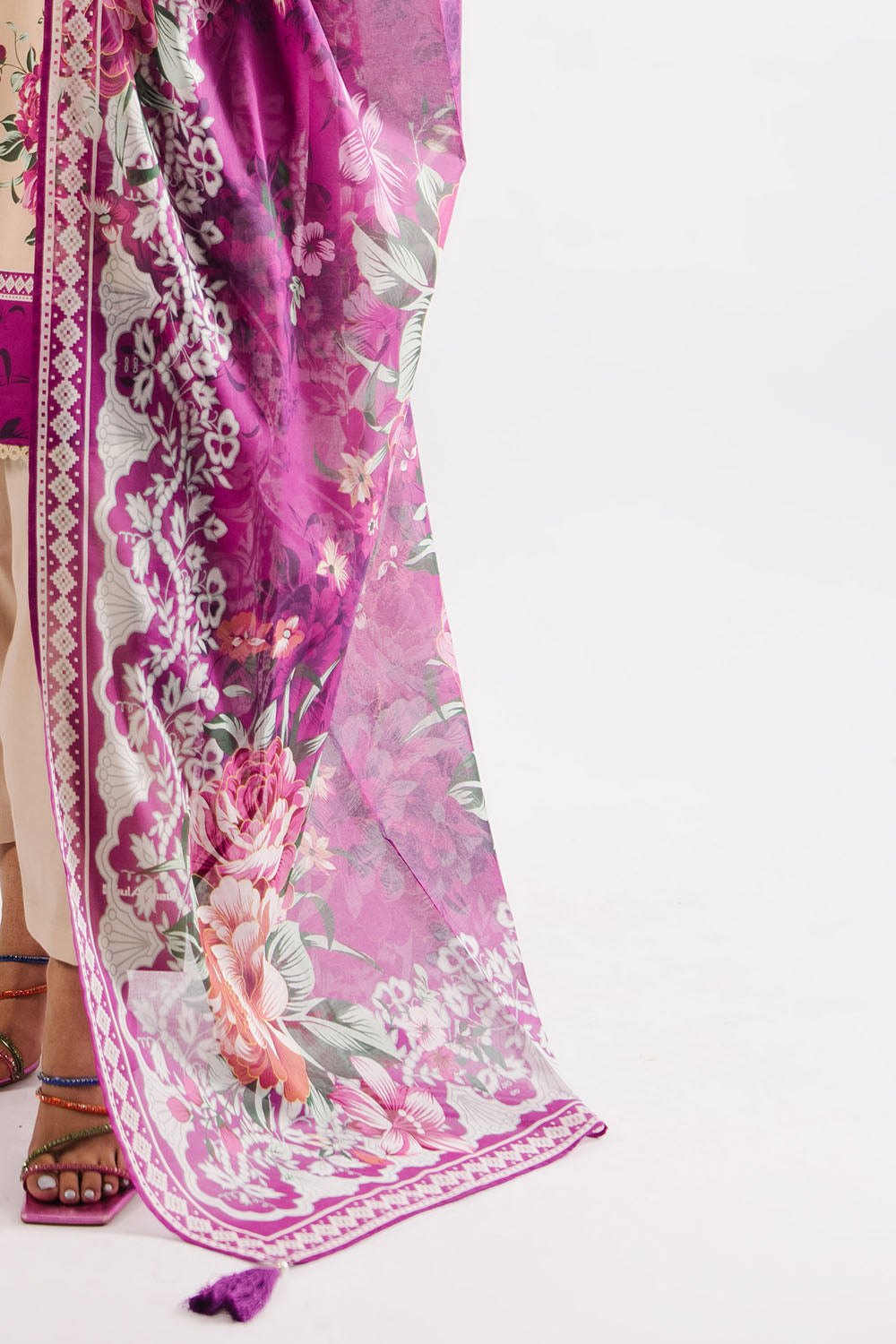 3 Piece Printed Lawn Suit With Dupatta