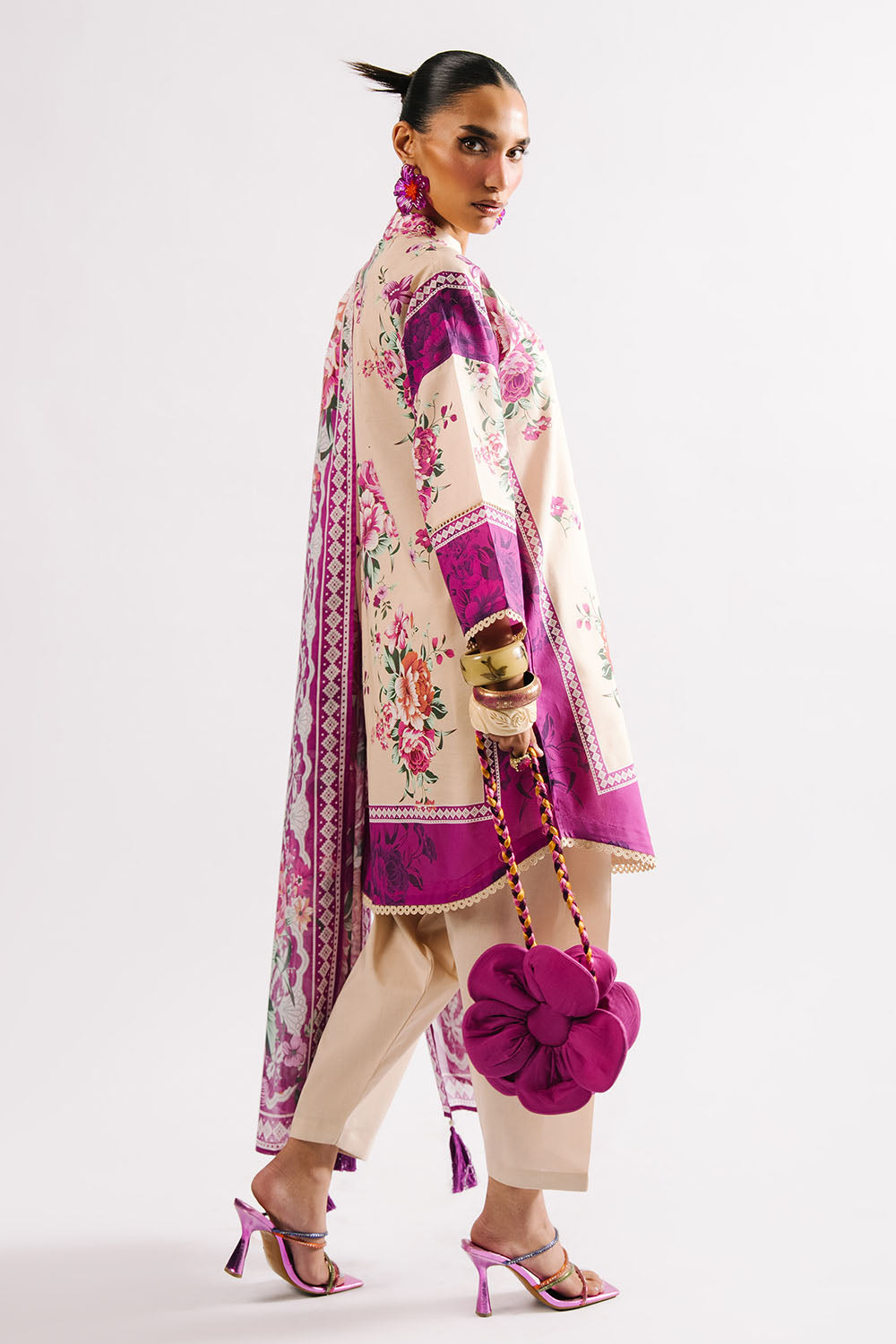 3 Piece Printed Lawn Suit With Dupatta