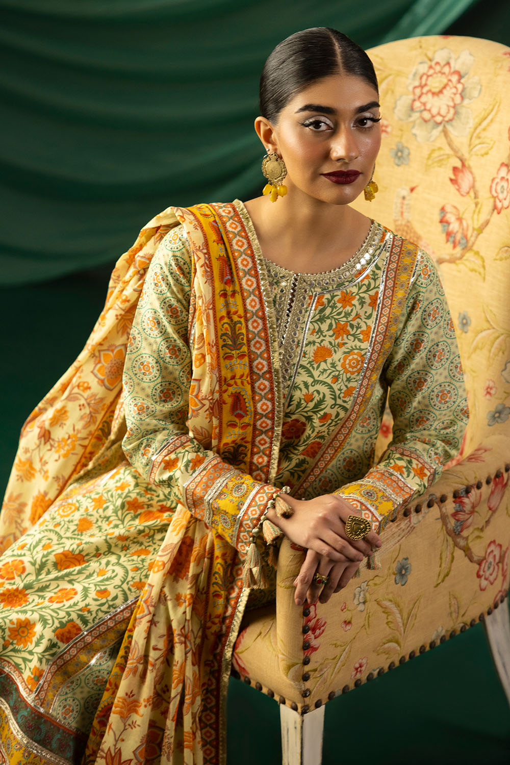3 Piece Printed Lawn Suit with Dupatta