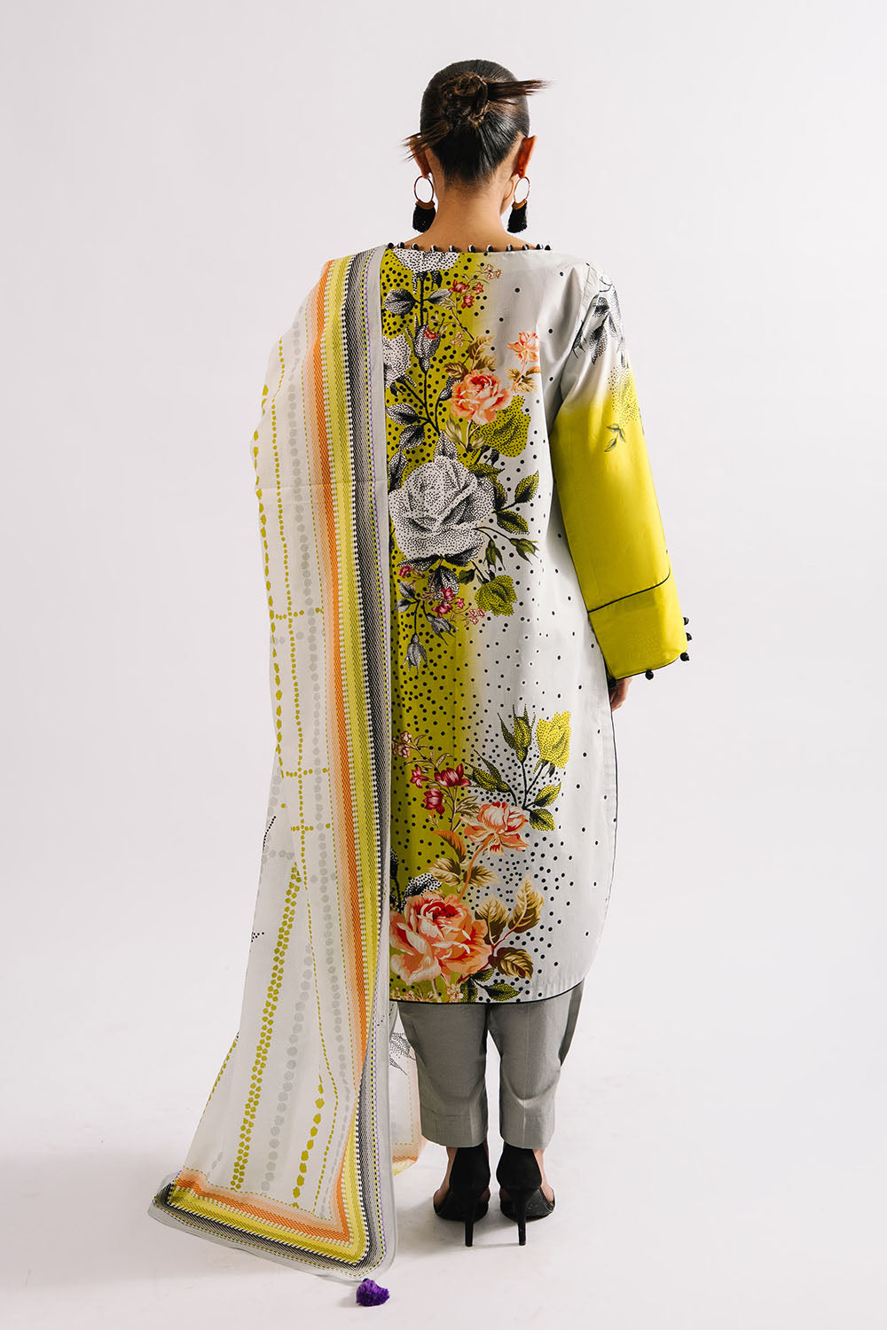 3 Piece Printed Lawn Suit With Dupatta