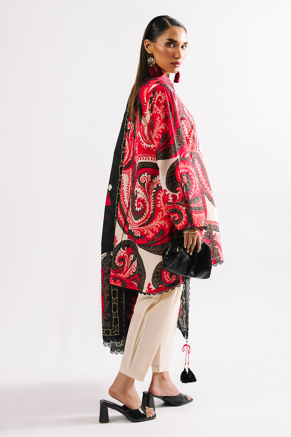 3 Piece Printed Lawn Suit With Dupatta