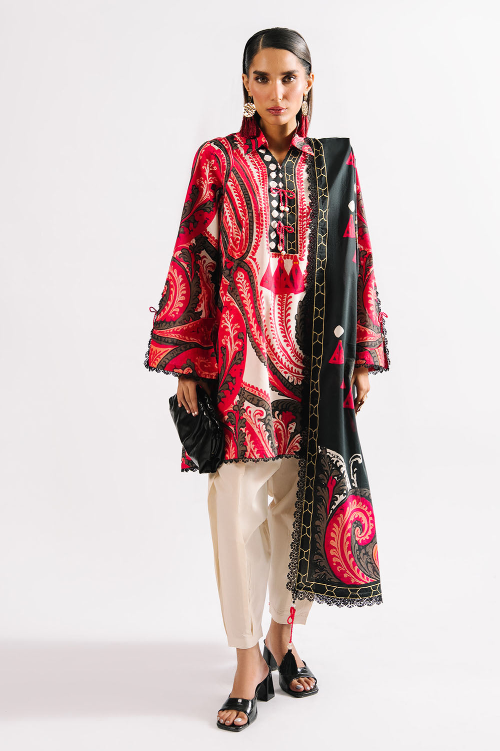3 Piece Printed Lawn Suit with Dupatta