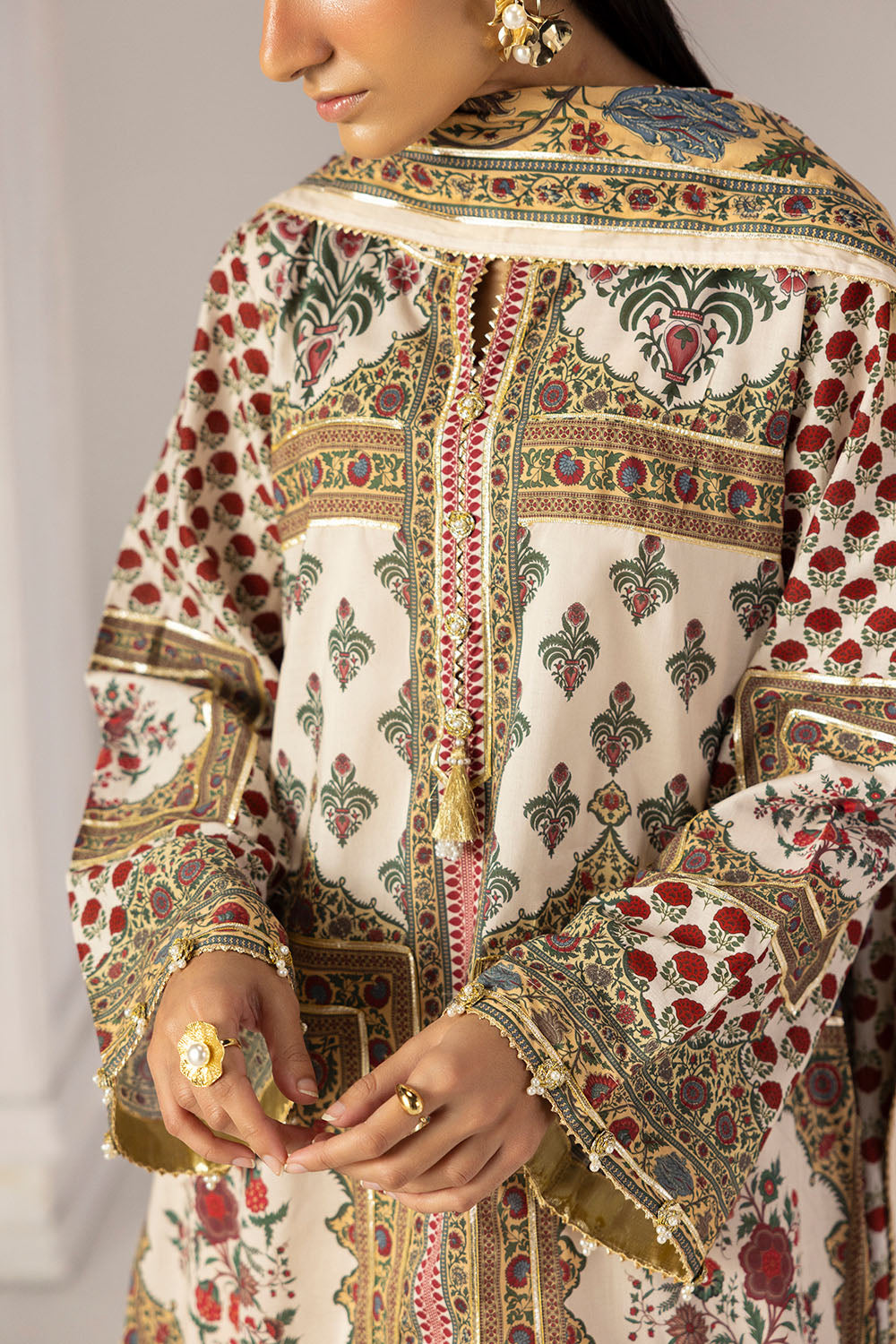 3 Piece Printed Lawn Suit With Dupatta