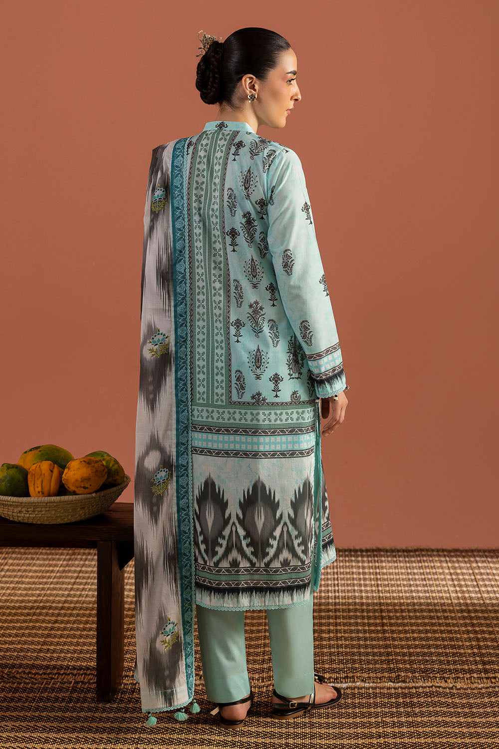 3 Piece Printed Lawn Suit with Dupatta