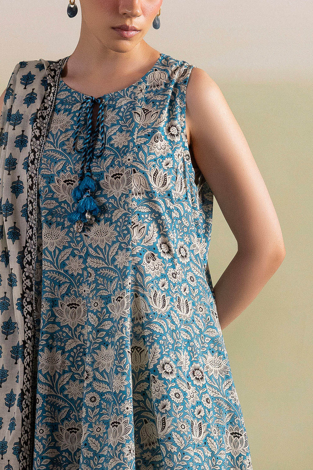 3 Piece Printed Lawn Suit with Dupatta