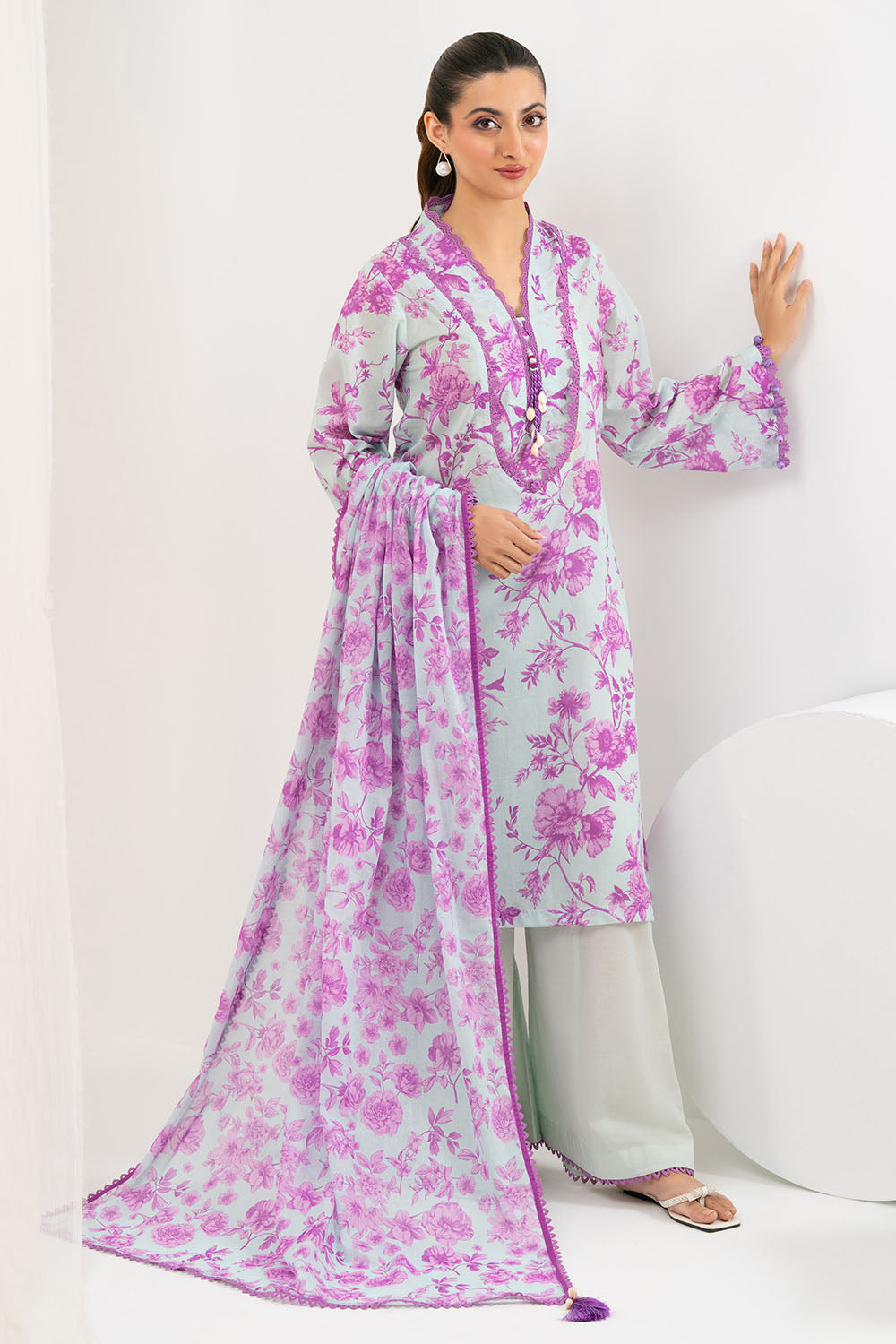 3 Piece Printed Lawn Suit