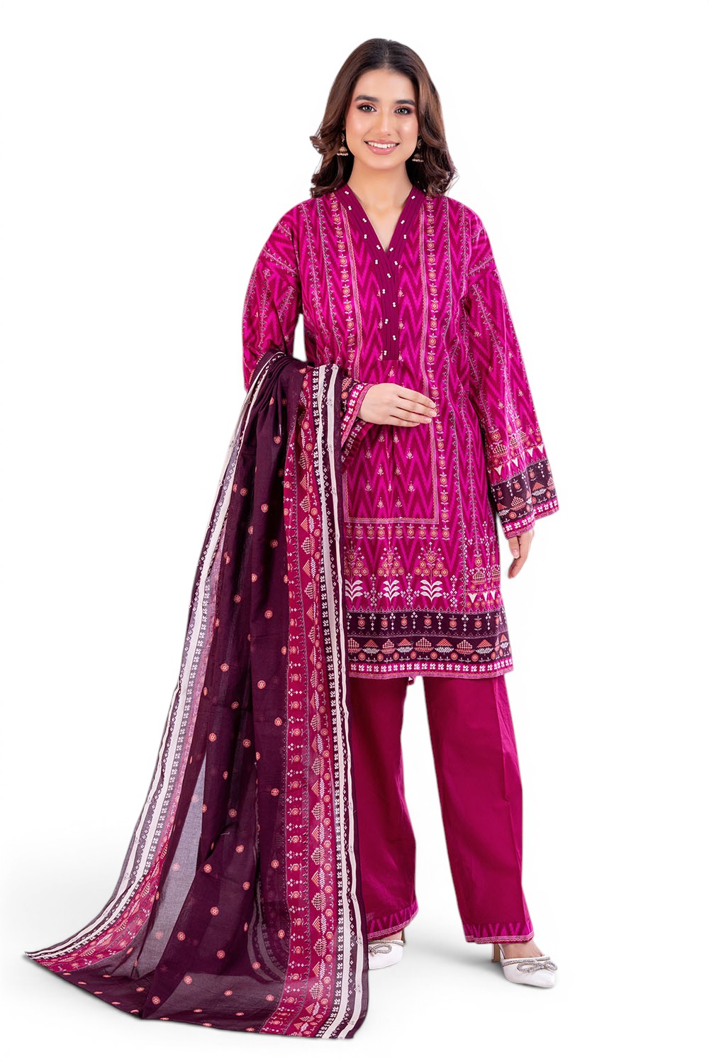 3 Piece Printed Lawn Suit
