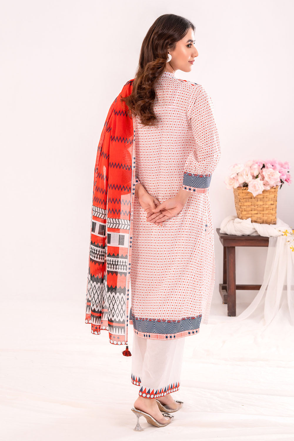 3 Piece Printed Lawn Suit with Dupatta