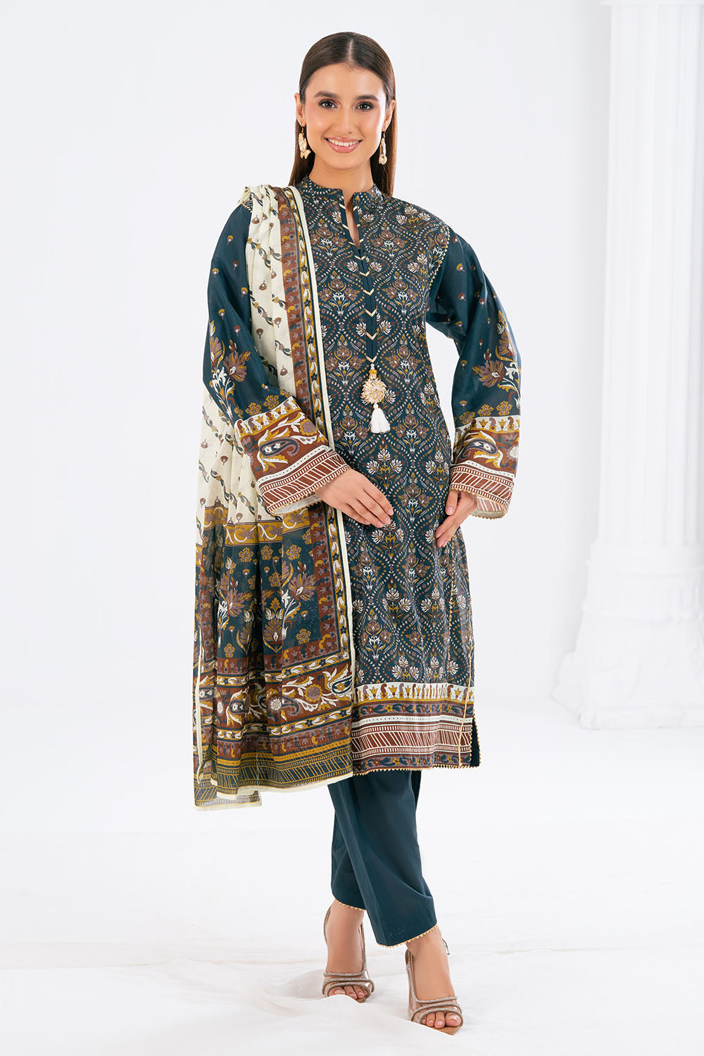 3 Piece Printed Lawn Suit