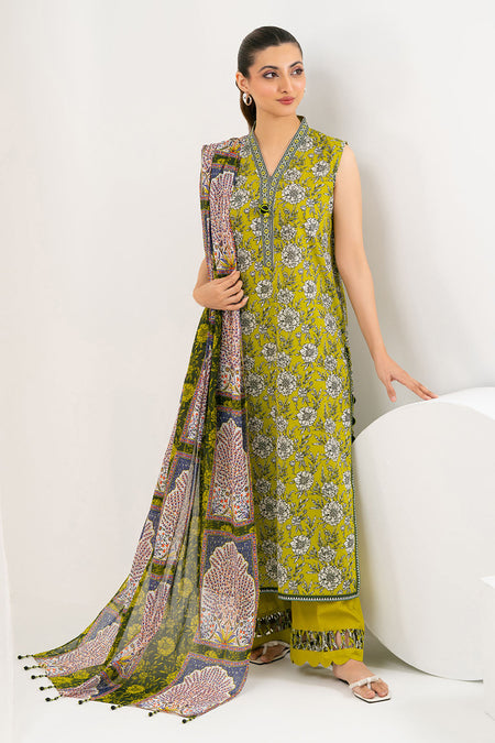 3 Piece Printed Lawn Suit - W-FB-SP4-26-467135