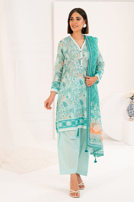 3 Piece Printed Lawn Suit - W-FB-SP4-26-464640