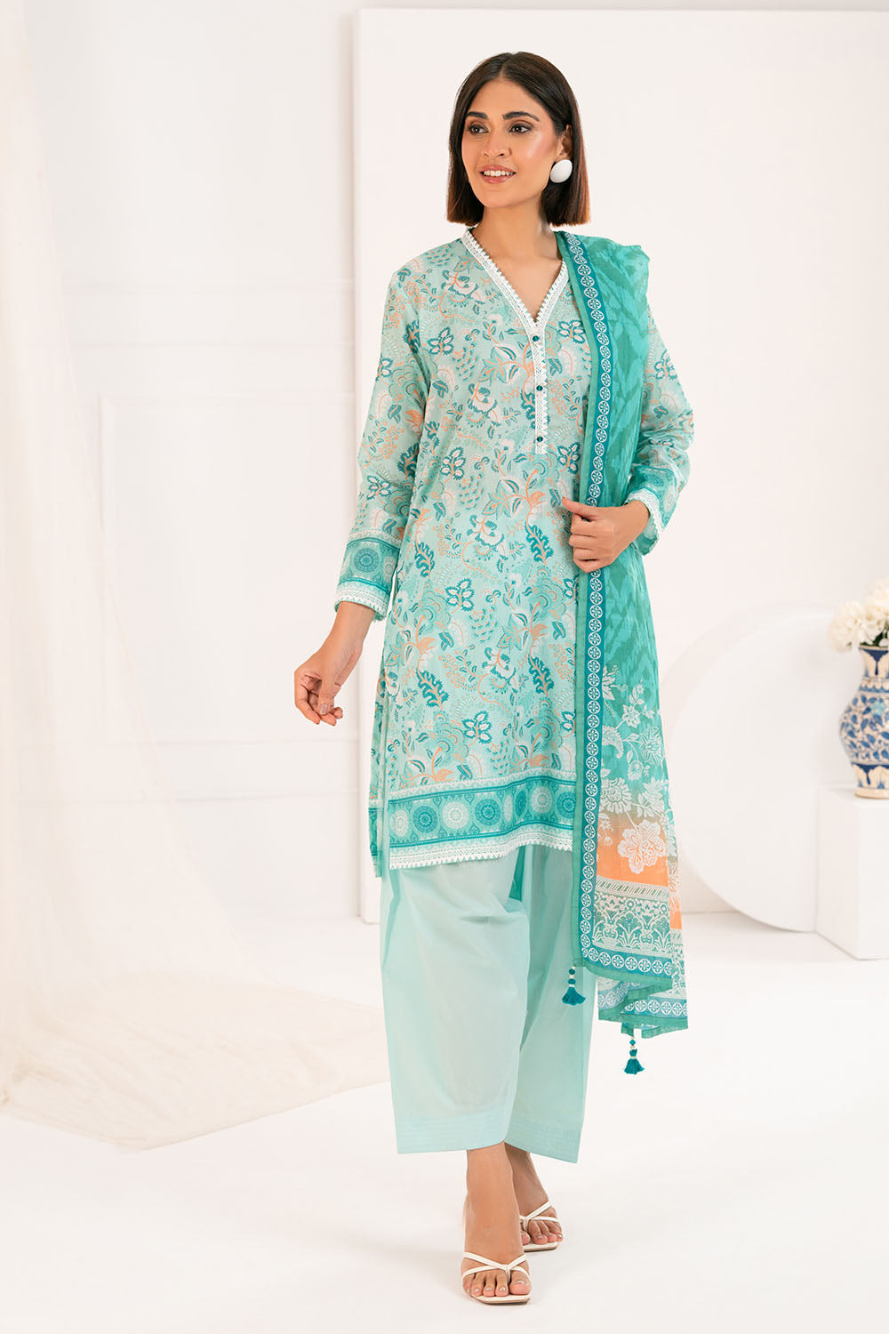 3 Piece Printed Lawn Suit