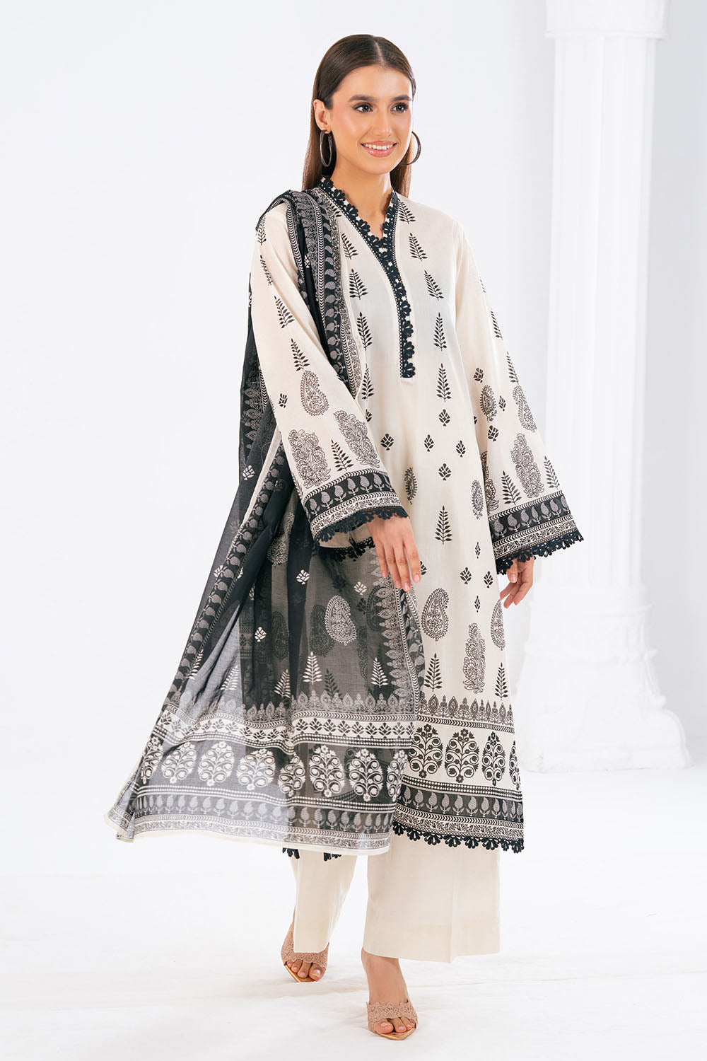 3 Piece Printed Lawn Suit
